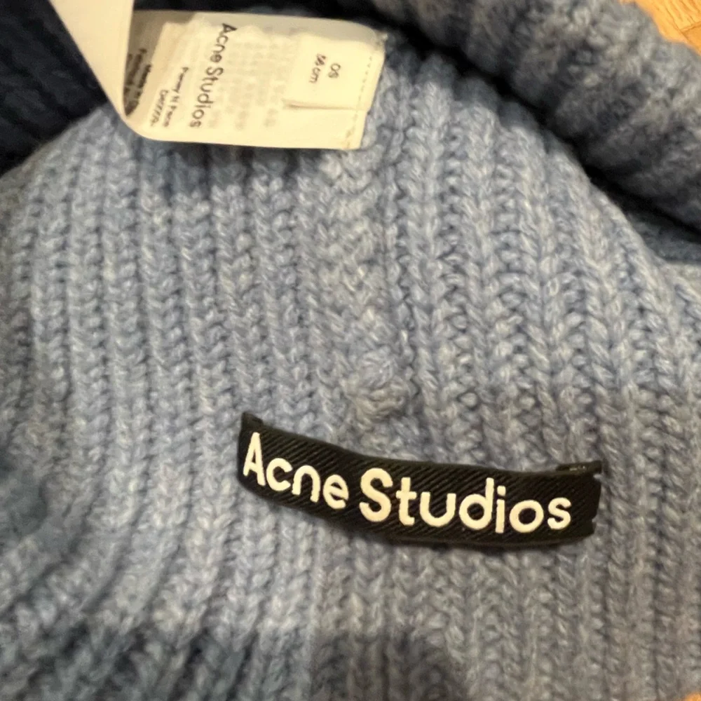 Acne Studios Blue Knit Beanie - Picture 4 of 4